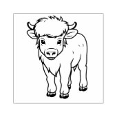 Cute Calf Gummistempel (Prägung)