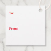 Cute Calico Kitty Cat and Poinsettia Christmas Geschenkanhänger (Rückseite)