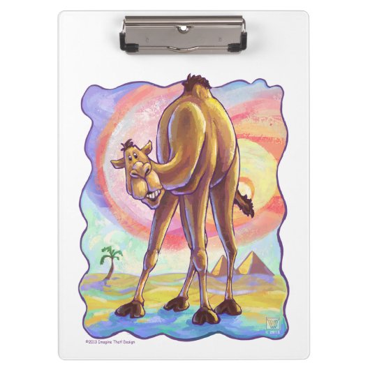 Cute Camel Office Requories Klemmbrett (Vorderseite)