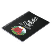 Cute Camping Gift Ideas Camper Outdoor Nature Notizblock (Linke Seite)