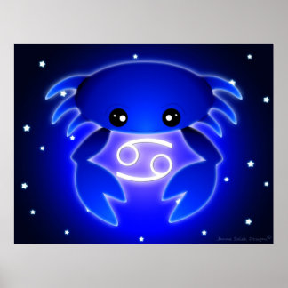Cute Cancer Zodiac Poster