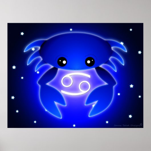 Cute Cancer Zodiac Poster (Vorne)