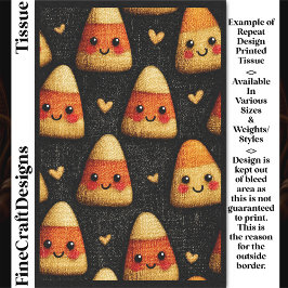 Cute Candy Corn Repeat Design DW1 Decoupage Seidenpapier