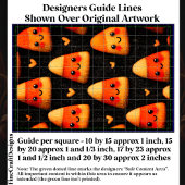 Cute Candy Corn Repeat Design DW1F Decoupage Seidenpapier