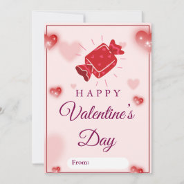 Cute Candy Love Valentine’s Day Card Feiertagskarte