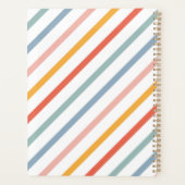 Cute Candy Striped Diagonal Planer (Rückseite)