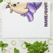 Cute Capricorn Cartoon – Whimsical Zodiac Geschirrtuch (Gefaltet)