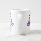 Cute Capricorn Cartoon – Whimsical Zodiac Jumbo-Tasse (Rückseite)