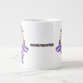 Cute Capricorn Cartoon – Whimsical Zodiac Jumbo-Tasse (Vorderseite)