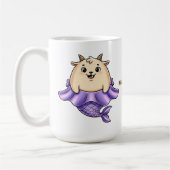 Cute Capricorn Cartoon – Whimsical Zodiac Kaffeetasse (Links)