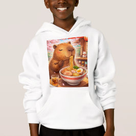 Cute Capybara Eating Ramen Hoodie