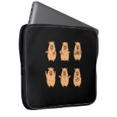 Cute Capybara Gift Women Kids Capybara Laptopschutzhülle (Vorne Rechts)
