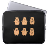 Cute Capybara Gift Women Kids Capybara Laptopschutzhülle (Vorderseite)