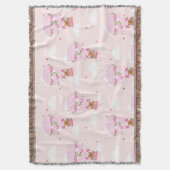 Cute Capybara Hot Air Balloon Decke (Vorderseite Vertikal)