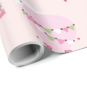 Cute Capybara Hot Air Balloon Geschenkpapier (Rolleneckpunkt)