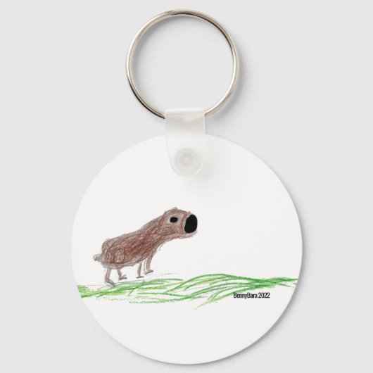 Cute Capybara Keychain Schlüsselanhänger (Vorderseite)