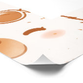 Cute Capybara Kids Birthday Party Welcome Poster (Ecke)