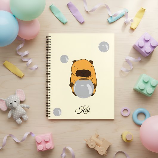 Cute Capybara Notebook – A Gentle Design for Kids Notizblock