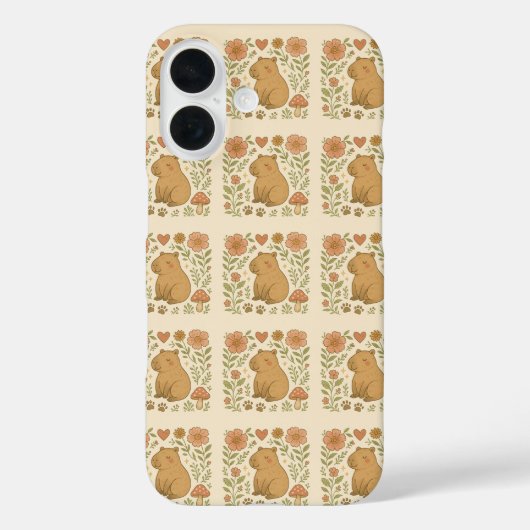 Cute Capybara Phone Case – Pastel Animal Aesthetic (Rückseite)