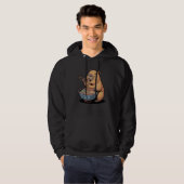 Cute Capybara Ramen Enthusiast Japanese Noodle Bow Hoodie (Vorne ganz)
