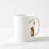 Cute Capybara Still Love Valentine Coffee Mug Zweifarbige Tasse (VorderseiteRechts)