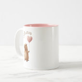 Cute Capybara Still Love Valentine Coffee Mug Zweifarbige Tasse (Vorderseite Links)