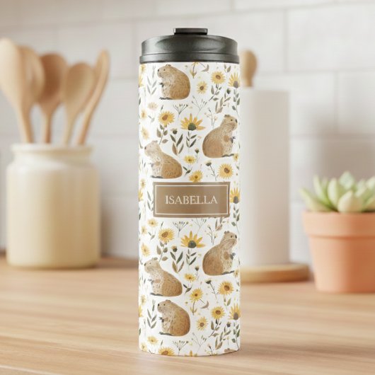 Cute Capybara Thermosbecher