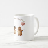 Cute Capybara Valentine Couple Balloon Coffee Mug Zweifarbige Tasse (VorderseiteRechts)