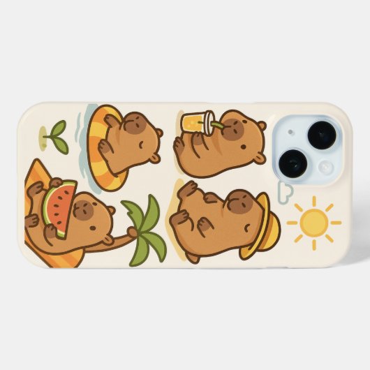 Cute capybaras Case-Mate iPhone hülle (Rückseite (Horizontal))