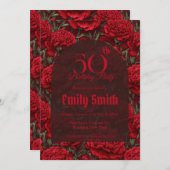 Cute Carnation Petal First Birthday Gift Einladung (Vorne/Hinten)