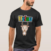 Cute Carnival Animal Meenz Helau Party Moose T-Shirt (Vorderseite)
