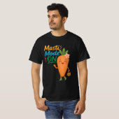Cute Carrot Masti Mode ON Men’s T-Shirt Funny (Vorne ganz)