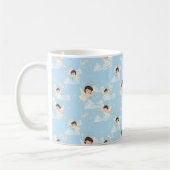  Cute Cartoon Angels And Doves Seamless Pattern Kaffeetasse (Links)