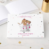 Cute Cartoon Animals Gender Neutral Baby Shower Gästebuch