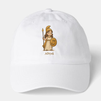 Cute Cartoon Athena Greek Goddess Custom Hat  Truckerkappe