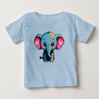 Cute Cartoon Baby Elephant Baby T-shirt