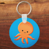 Cute Cartoon Baby Octopus Schlüsselanhänger (Vorderseite)