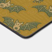 Cute Cartoon Bats Flying Binary Code  Schreibtischunterlage (Ecke)