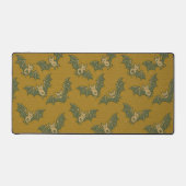 Cute Cartoon Bats Flying Binary Code  Schreibtischunterlage (Vorderseite)