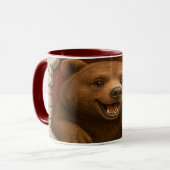 Cute Cartoon Bear Mug Printable | Adorable Animal Tasse (Vorderseite Links)
