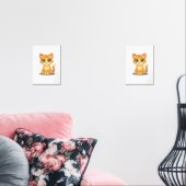 **Cute Cartoon Cat – Adorable Kitty Illustration** Bilderwand Sets (Wohnzimmer)