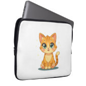 **Cute Cartoon Cat – Adorable Kitty Illustration** Laptopschutzhülle (Vorne Rechts)