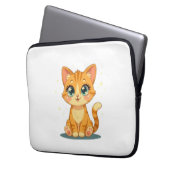 **Cute Cartoon Cat – Adorable Kitty Illustration** Laptopschutzhülle (Vorderseite Links)