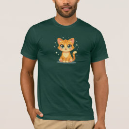 **Cute Cartoon Cat – Adorable Kitty Illustration** T-Shirt