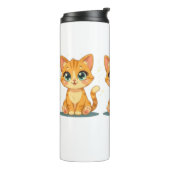 **Cute Cartoon Cat – Adorable Kitty Illustration** Thermosbecher (Nach links gedreht)