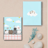 Cute Cartoon Cat Notebook Notizblock