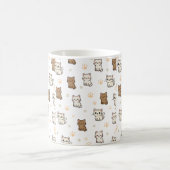Cute Cartoon Cat Pattern Mug | Kawaii Kitty Coffee Kaffeetasse (Mittel)