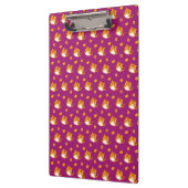 Cute Cartoon Cat Seamless Pattern | Kawaii Orange Klemmbrett (Links)