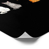 Cute Cartoon Cats For Cat Lovers Funny Cat Breed Poster (Ecke)