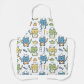Cute Cartoon Chef Cats Apron Kawaii Kitten Baking Schürze (Vorderseite)